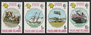 Фалкленды, 1974, 100 лет ВПС, Транспорт, 4 марки